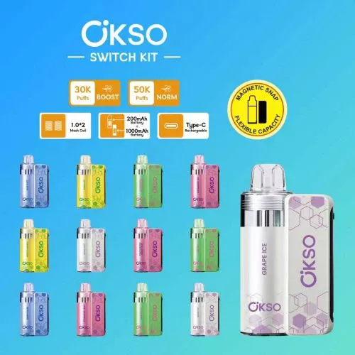 OKSO Switch kit Set 50k Disposable | Nic3% | 一次性電子煙